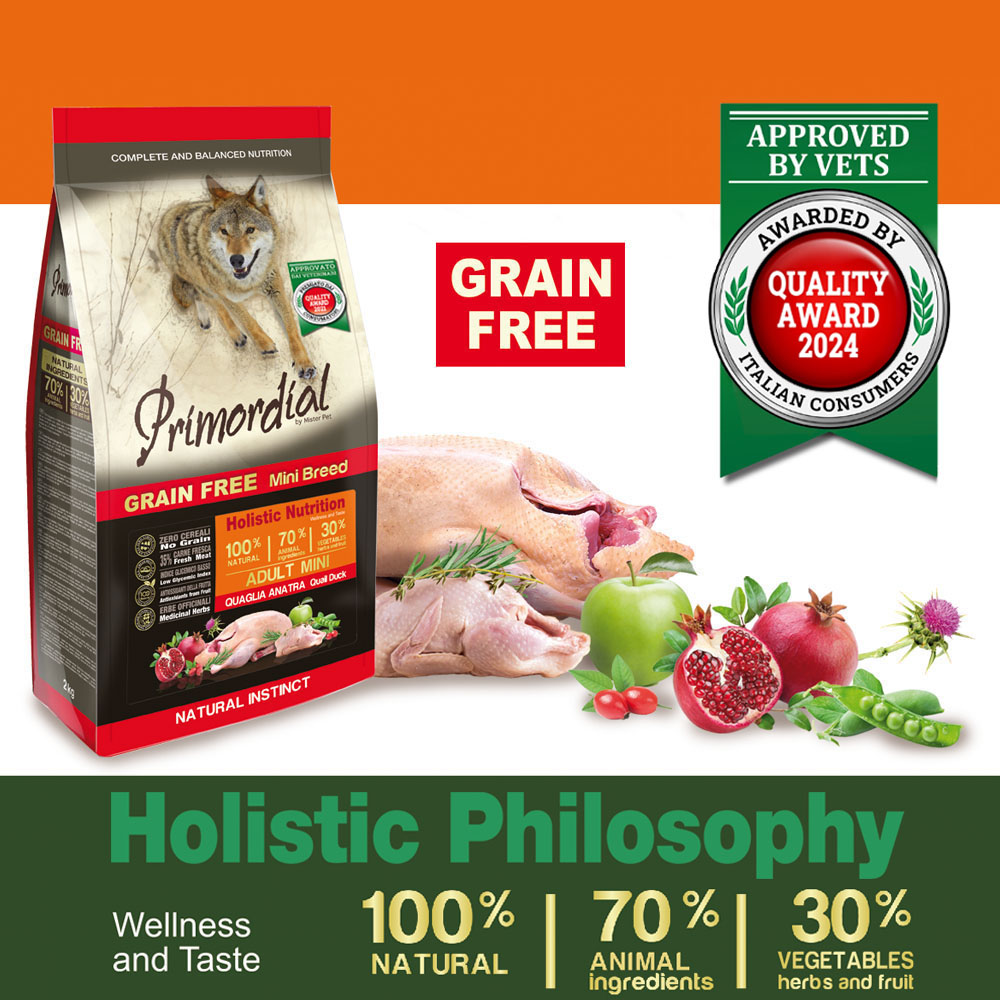 Primordial Mini - პატარა ჯიშის ზრდასრული ძაღლის - გარეული ღორის და ბატკნის ხორცით, მარცვლეულის გარეშე, 6კგ. - Image 3