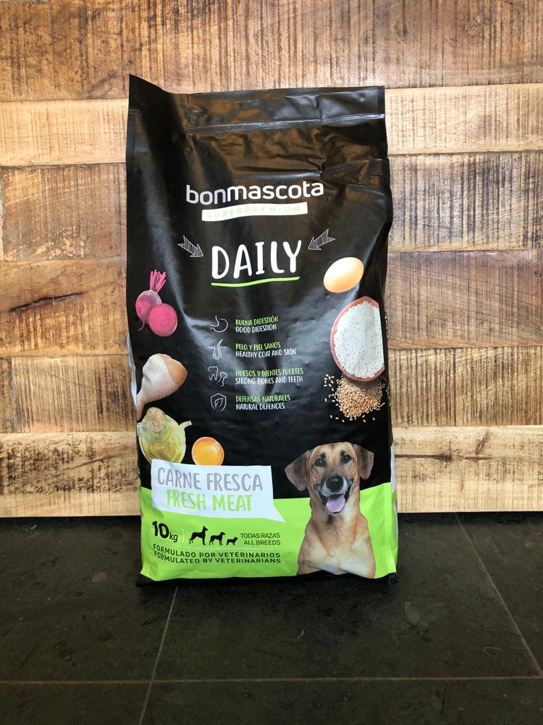 Bonmascota Daily - სრულფასოვანი და დაბალანსებული  საკვები ზრდასრული ძაღლებისთვის.  20კგ - Image 3