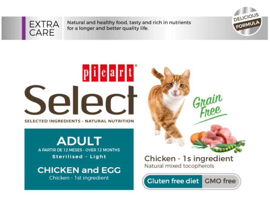 SELECT CAT - კატა სტერილიზებული, ქათამი და კვერცხი, 8კგ - Image 3