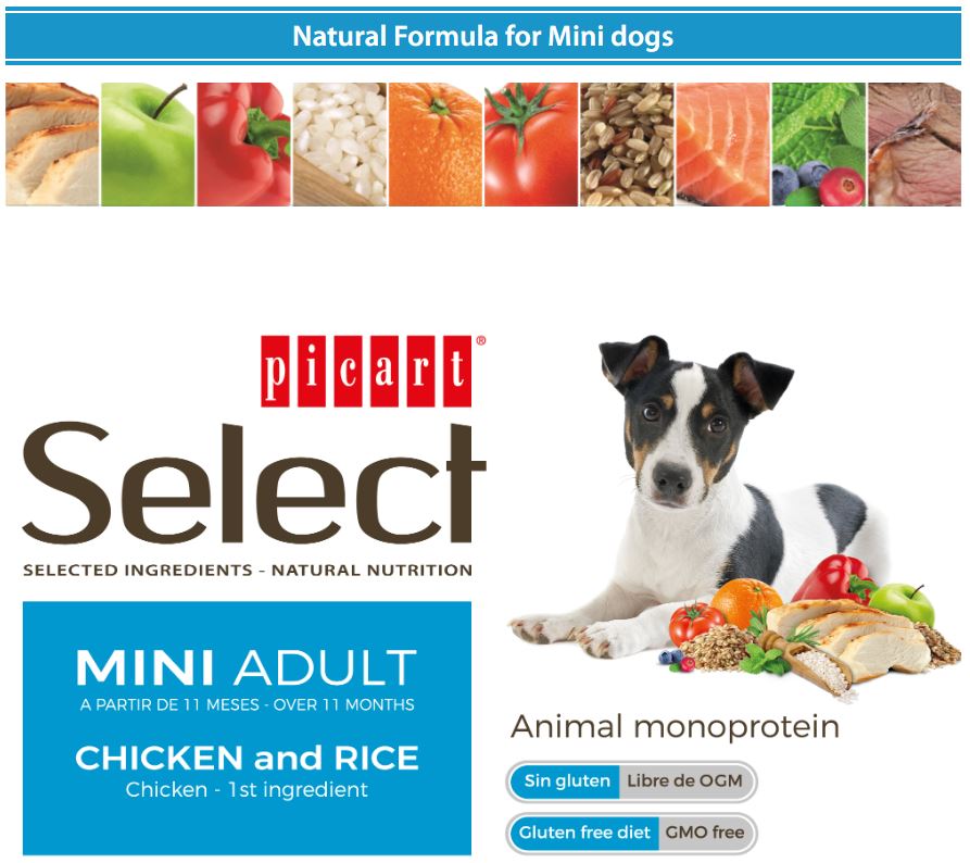 SELECT - მინი ჯიშის ძაღლებისათვის, ქათმით და ბრინჯით, 8კგ - Image 3