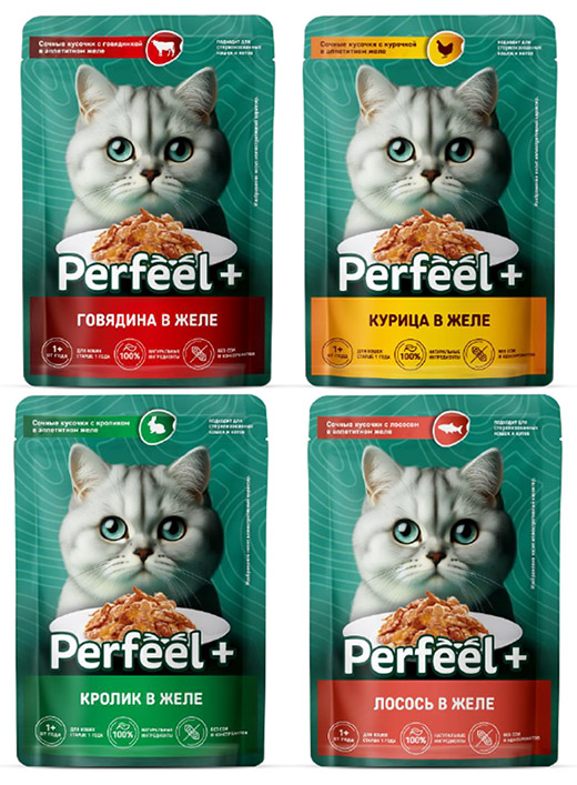 PERFEEL+ - Jelly With Salmon, For Cats, 75gx28 Pcs. - Image 2