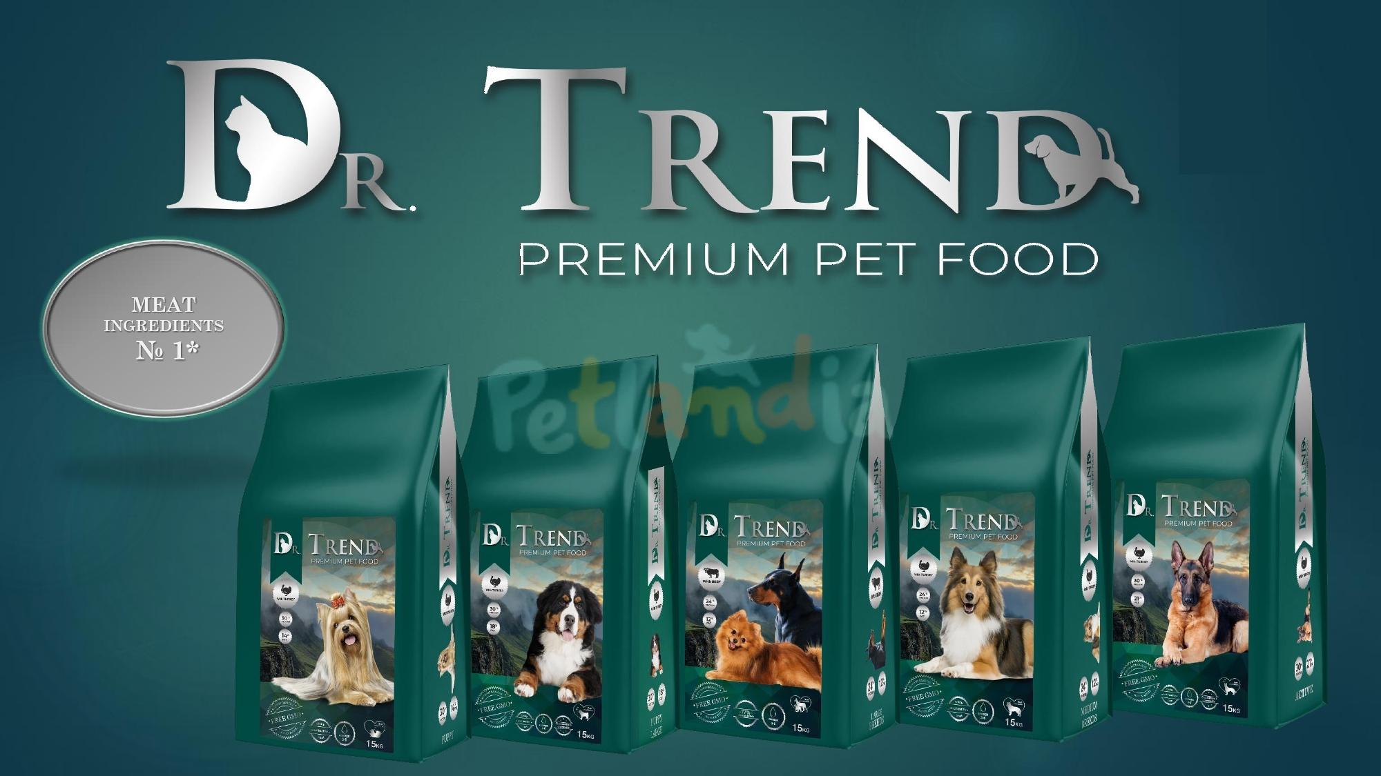 Dr.Trend Puppy -  სრული დაბალანსებული საკვები ლეკვებისთვის, ინდაურის ხორცით 15კგ. - Image 5