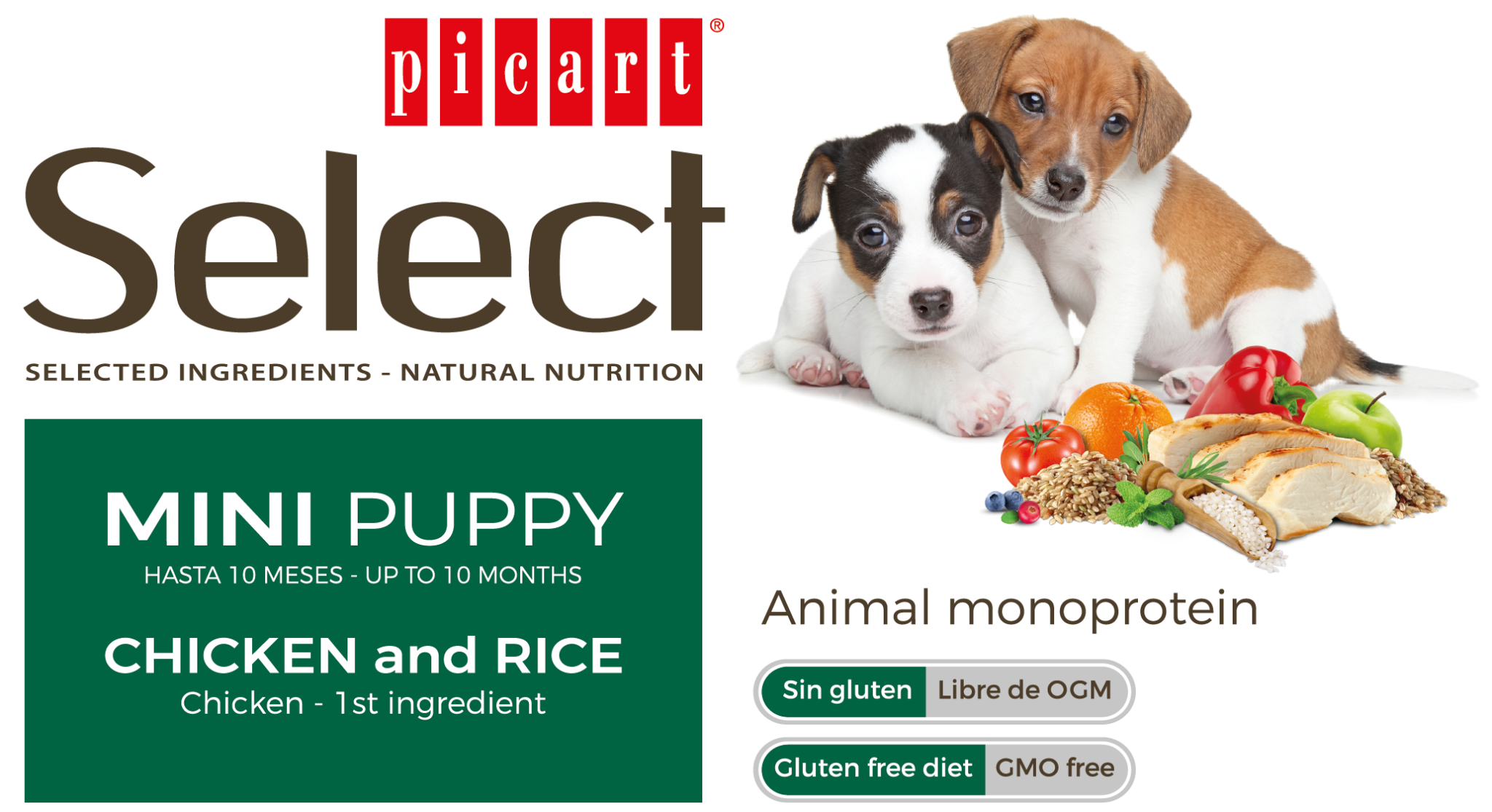 Select MINI PUPPY - ქათმის ხორცით და ბრინჯით 8კგ - Image 2