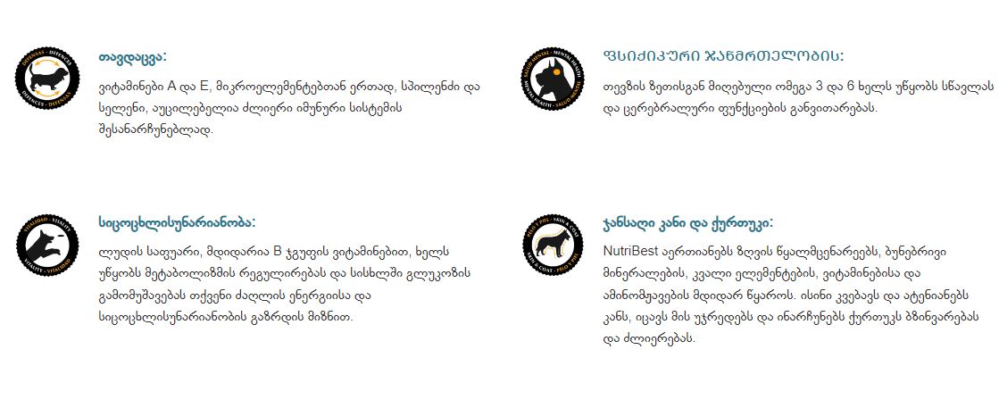 NutriBest Adult - ბატკანით და ბრინჯით, საშუალო და დიდი ჯიშის ზრდასრული ძაღლებისთვის, 15კგ - Image 3