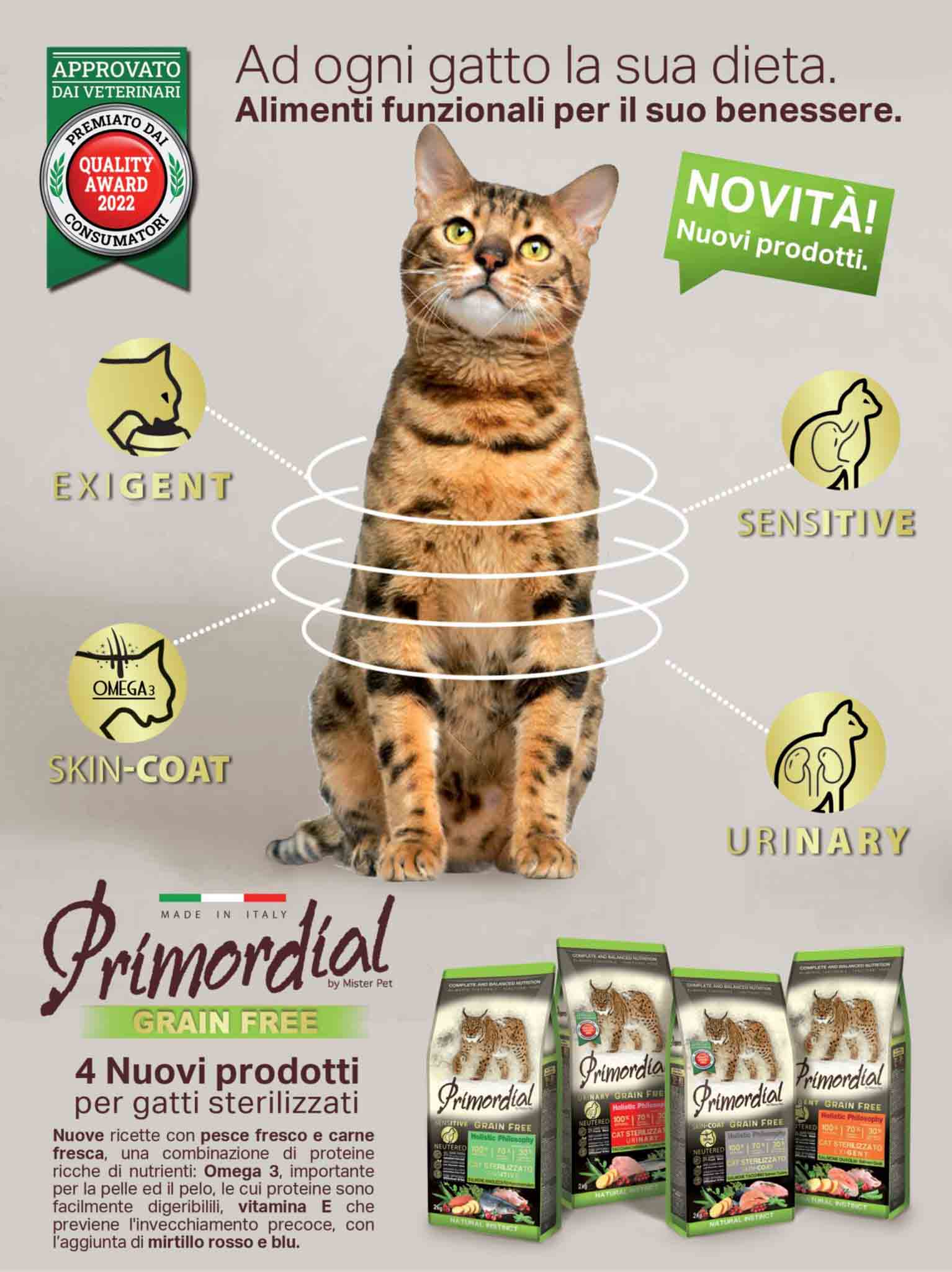 Primordial - სტერილიზებული -  ინდაურის და ქაშაყის ხორცით, მარცვლეულის გარეშე, 6კგ. - Image 2