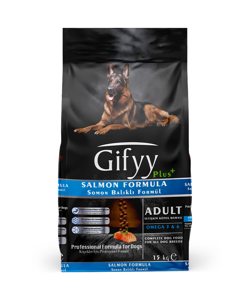 GIFYY - ზრდასრული ძაღლის საკვები, (23/10) ორაგულით. 15კგ - Image 2