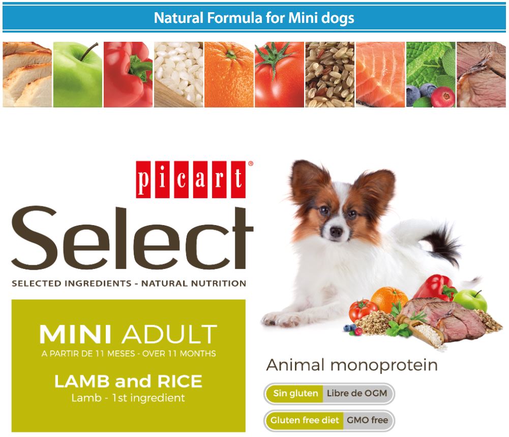 SELECT MINI ADULT - პატარა ჯიშის ზრდასრული, ბატკანი და ბრინჯი, 8კგ - Image 3