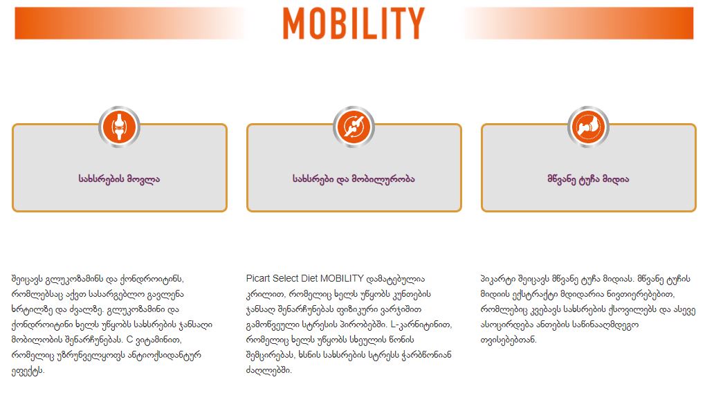 Select Diet MOBILITY - სახსრებისთვის 10კგ - Image 3