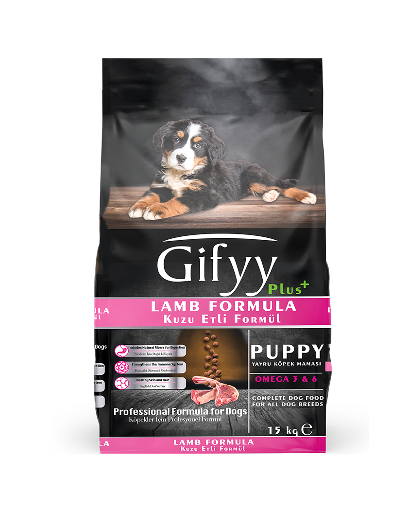 GIFYY - ლეკვის საკვები, (28/13) ბატკნით. 15კგ - Image 2